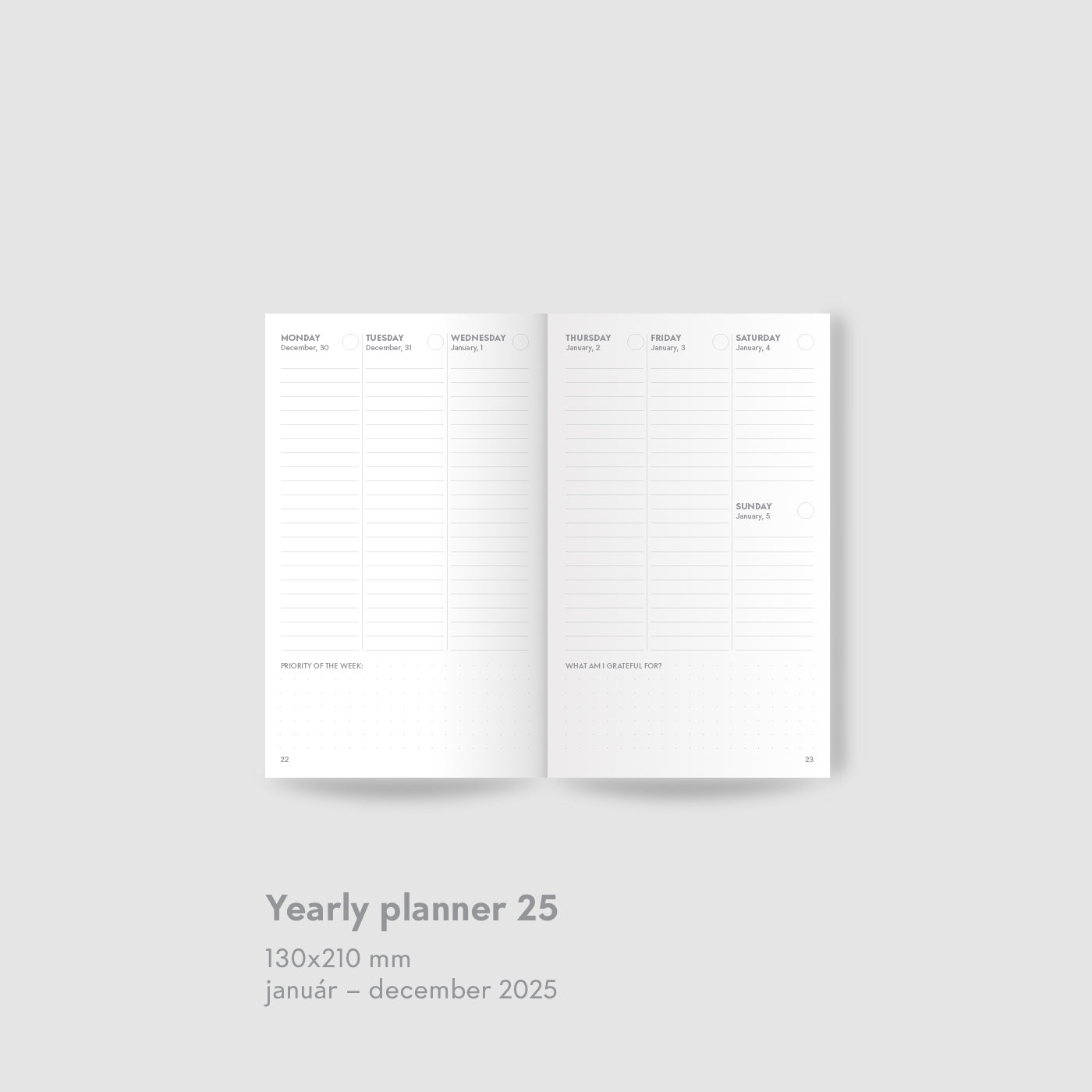 Yearly Planner 25